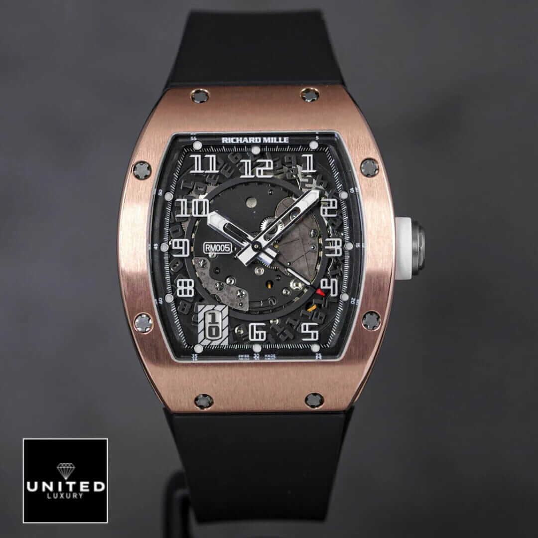 Richard Mille RM 005 Richard Mille RM055 Bubba Watson Replica front view grey background