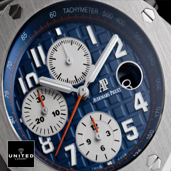 Audemars Piguet Blue Dial 26470ST.OO_.A027CA.01 Replica red second hand