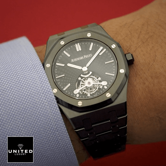 Audemars Piguet Royal Oak Tourbillon 26522CE Audemars Piguet Royal Oak Tourbillion 26522CE.OO_.1225CE Replica on the man wrist