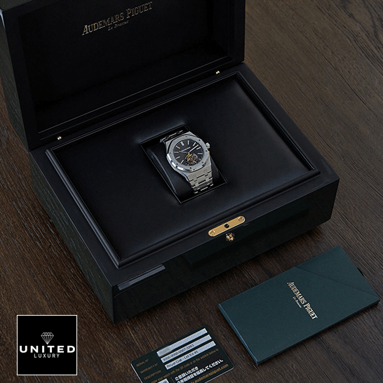 Audemars Piguet Royal Oak Tourbillon 26522CE Audemars Piguet Royal Oak Tourbillion Extra Thin Replica in the ap box