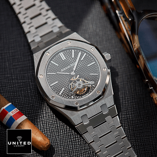 Audemars Piguet Royal Oak Tourbillon 26522CE Audemars Piguet 26512ST.OO_.1220ST.01 Tourbillion Black Dial Replica sun glasses & puro
