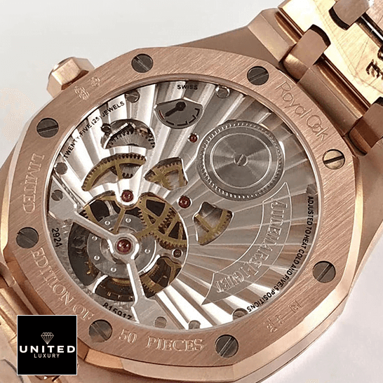 Audemars Piguet Royal Oak Tourbillon 26522ST Audemars Piguet Royal Oak Tourbillion Gold Case Replica upside view