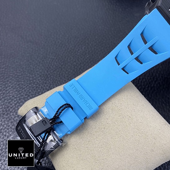 Richard Mille RM 11-03 Richard Mille RM01103 Blue Rubber Bracelet Replica on the stand