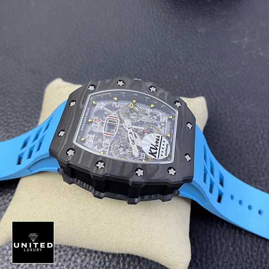 Richard Mille RM 11-03 Richard Mille RM01103 Black Bezel Blue Bracelet Replica on the hand