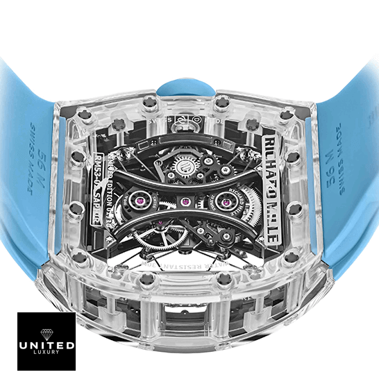 Richard Mille RM 053-02 Richard Mille Tourbillion 53-02 Sapphire Replica upside view