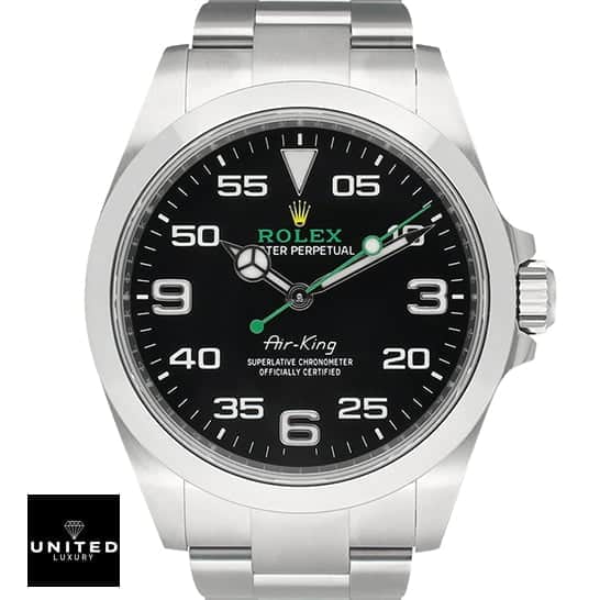 Rolex Air-King 126900 "Black Dial" Ultra Detailed Clone rolex air king 126900 black replica1 Rolex Air King 126900 Replica Black Numeral Dial