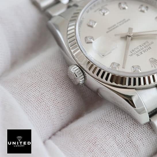 Rolex Datejust Steel Crown Pusher