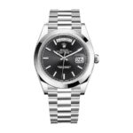 Rolex Day-Date 228206 "Black Diagonal Dial" Premium Copy 1:1