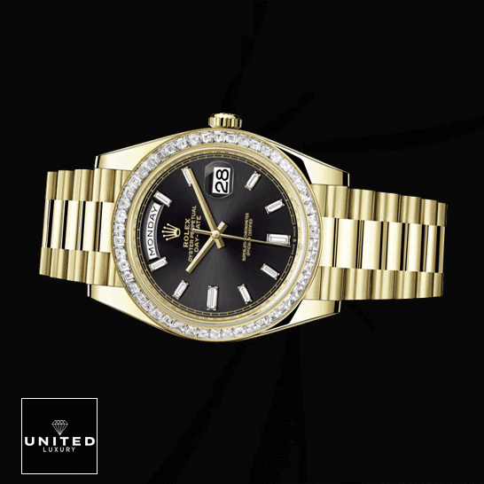 Rolex Day-Date 40 228238-0007 Gem-Set Bezel Replica
