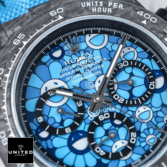 Rolex Cosmograph Daytona 116509 "Sun Flower Pattern Dial" Pro Clone 1:1 Rolex Daytona Cosmograph Blue Sun Flower Pattern Dial & Black Bezel Replica