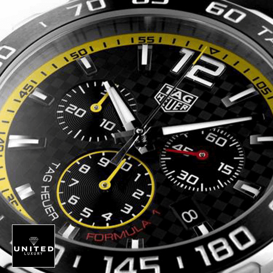 TAG Heuer Formula 1 CAZ1010.FT8024 "Black Dial" Ultra Precision Replica Tag Heuer Carrera Formula 1 Black Dial Replica close analog view