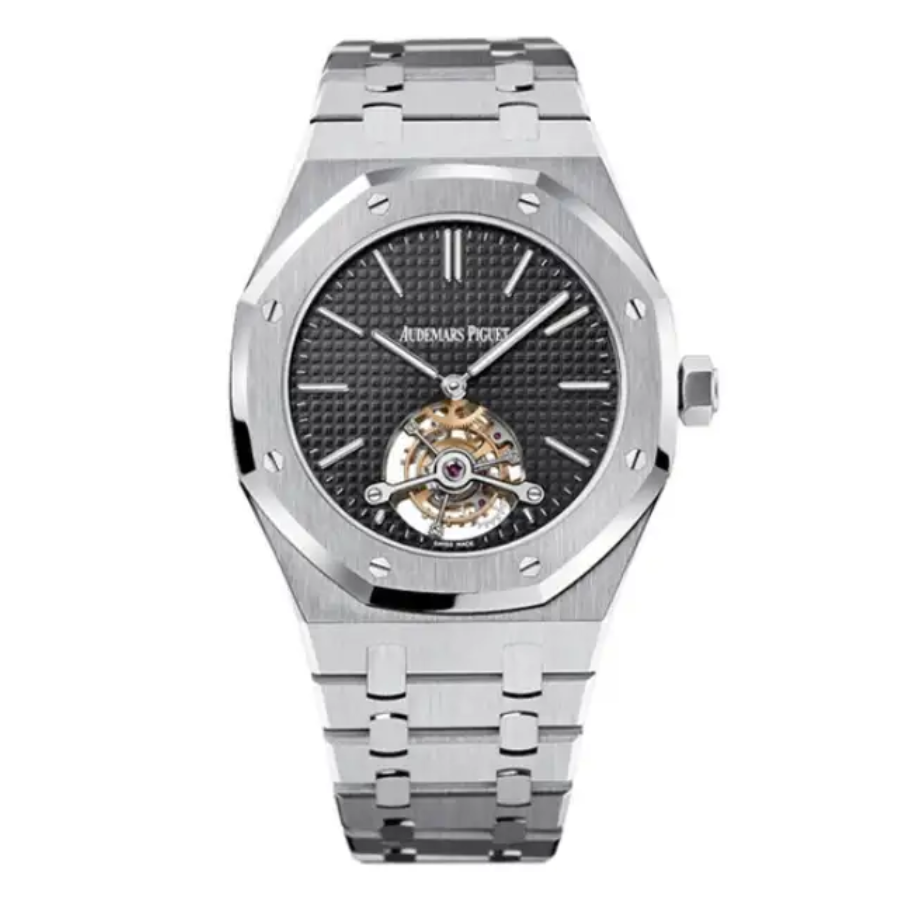 Audemars-Piguet-Royal-Oak-26512ST.OO_.1220ST.01-Tourbillon-Black-Dial-Replica-1 Audemars Piguet Royal Oak Tourbillon 26512ST “Black Dial” High Fidelity Replica - Image 1