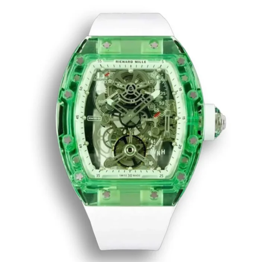 Richard-Mille-35-01-Green-Replica-3 Richard Mille RM 35-02 “Green Quartz TPT” Ultra Luxury Clone - Image 1