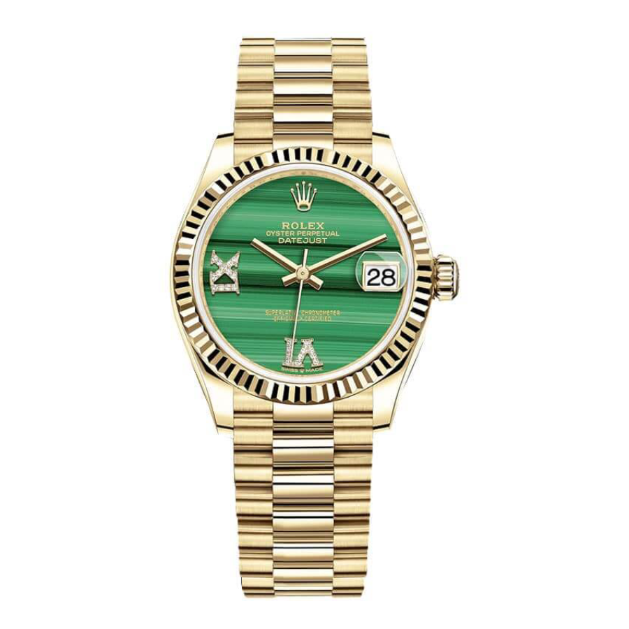 Rolex-Datejust-Gold-Green-Dial-Replica Rolex Datejust 126333 “Gold Green Dial” Signature Replica 1:1 - Image 1