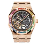 Audemars Piguet Royal Oak 15412OR.YG.1224OR.01-B “Rainbow” Master Replica 1:1 - Image 2