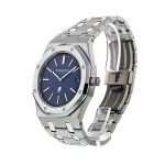 Audemars Piguet Royal Oak “Jumbo” Extra-Thin 16202ST “Blue Dial” Masterpiece Replica - Image 2