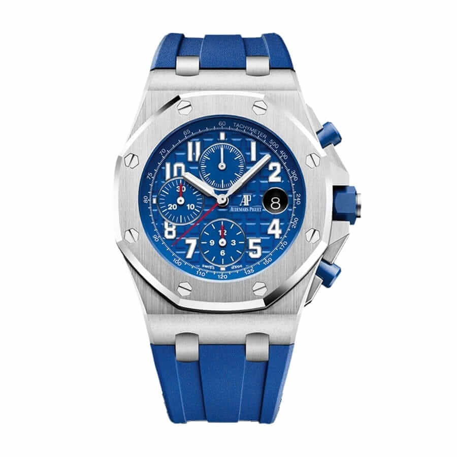audemars-piguet-royal-oak-offshore-blue-dial Audemars Piguet Royal Oak Offshore 26408OR.OO.A010CA.01 “Navy” Ultra Clone 1:1 - Image 1
