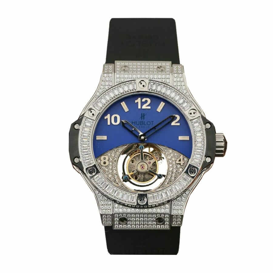 hublot-classic-fusion-tourbillon-with-diamond-blue-dial-replica Hublot Classic Fusion 411.JX.1170.RX “Blue Diamond” Authentic Clone 1:1 - Image 1