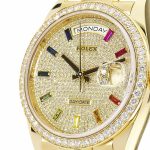 Rolex Day-Date 128348RBR “Pave Diamond Dial” Perfect Duplicate Edition - Image 4