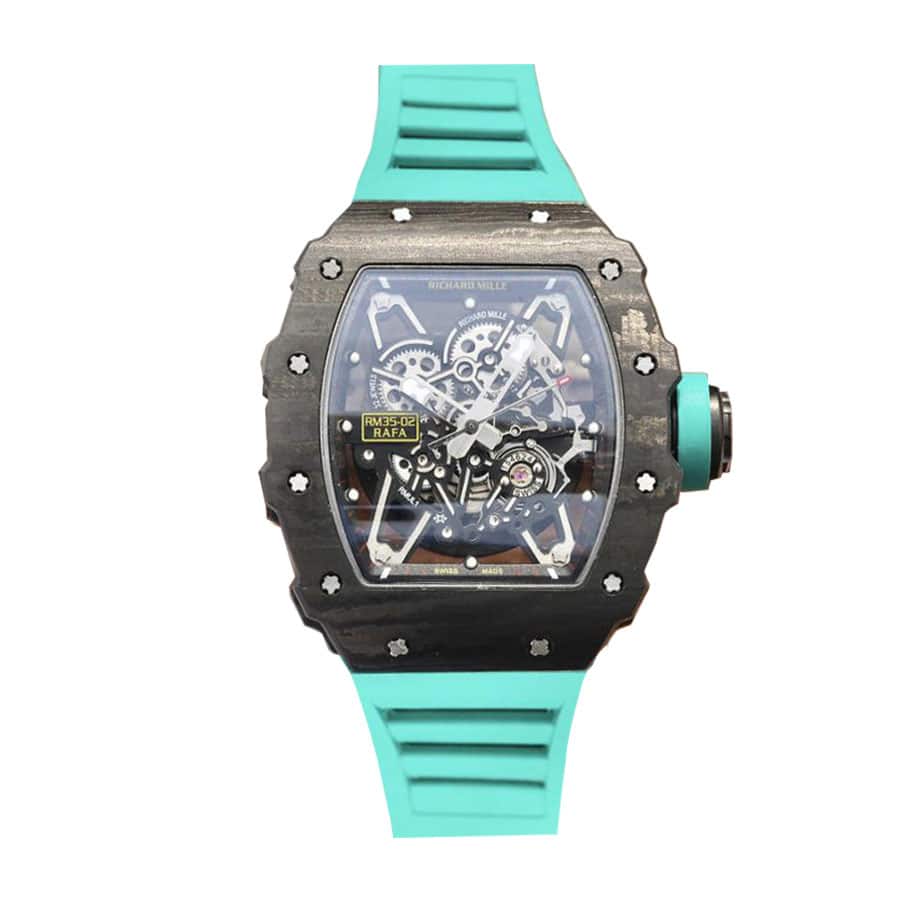 richard-mille-rm055-kv-v2-white-ceramic-blue-skeleton-dial-replica Richard Mille RM 055 “Yas Marina” Precision Duplicate 1:1 - Image 1