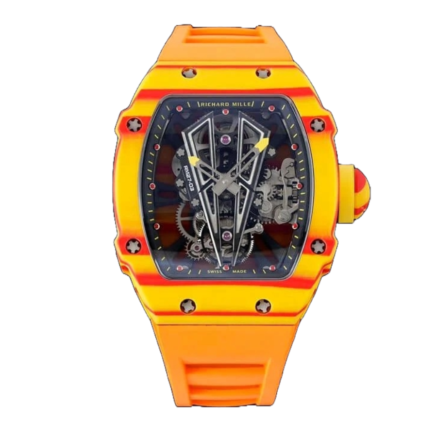 richard-mille-rm27-03-tourbillion-yellow-ruber-strap-replica-9 Richard Mille RM 27-03 Tourbillon “Rafael Nadal” Yellow Perfect Duplicate 1:1 - Image 1
