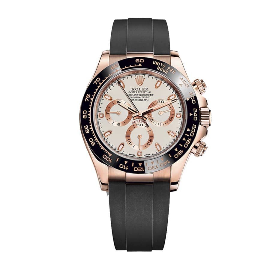 rolex-cosmograph-daytona-everose-gold-ivory-dial-116515ln-replica Rolex Cosmograph Daytona 116515LN “Ivory Dial” Next Level Replica - Image 1