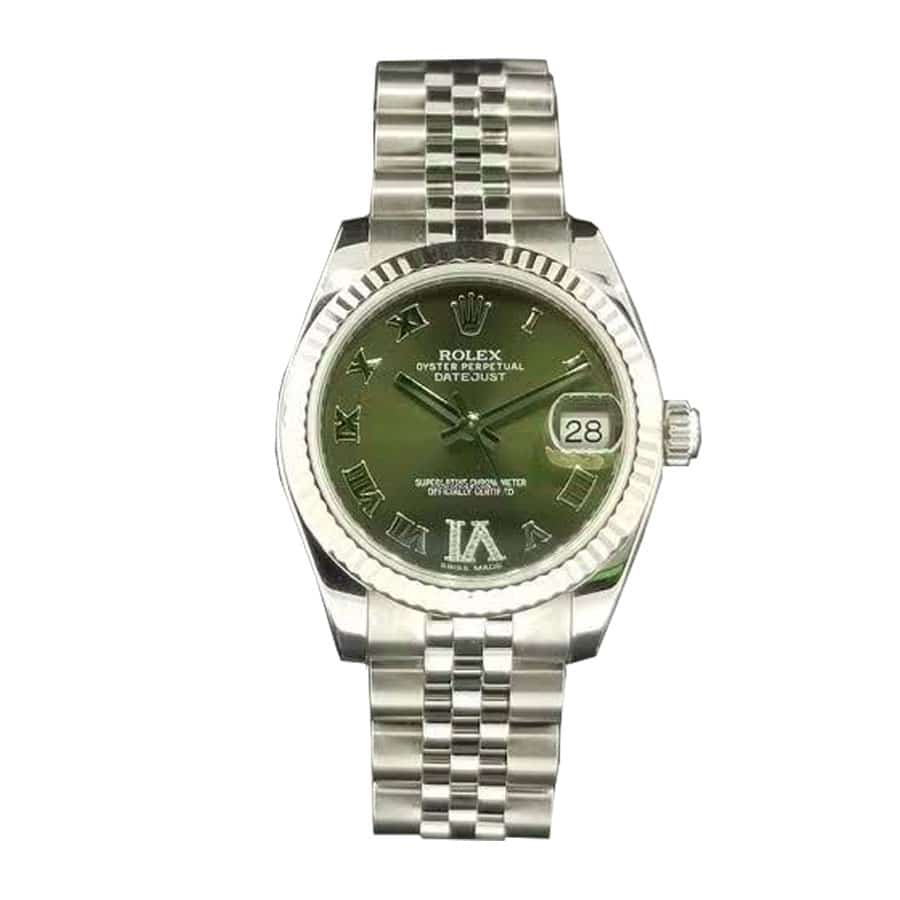 rolex-datejust-220239-stainless-steel-green-roman-dial-replica Rolex Datejust 126333 “Two-Tone” Mirror Clone Quality - Image 1