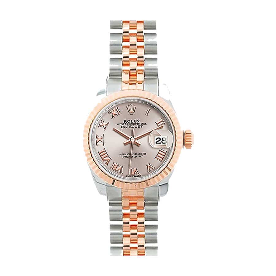 rolex-datejust-28mm-279171-everose-gold-and-steel-automatic-sundust-dial Rolex Lady-Datejust 279171 Everose Chocolate Dial Exclusive Clone Edition - Image 1