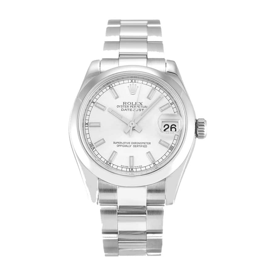 rolex-datejust-31mm-178240-steel-automatic-silver-dial Rolex Datejust 178240 Steel Smooth Bezel Perfect Clone Edition - Image 1