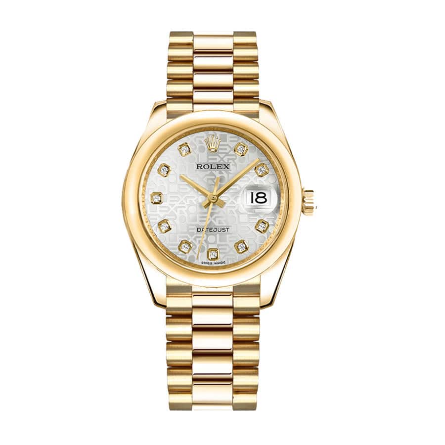 rolex-datejust-31mm-278273-yellow-gold-steel-automatic-grey-with-diamond-dial Rolex Datejust 126334 Slate Diamond Dial Pro Clone 1:1 - Image 1