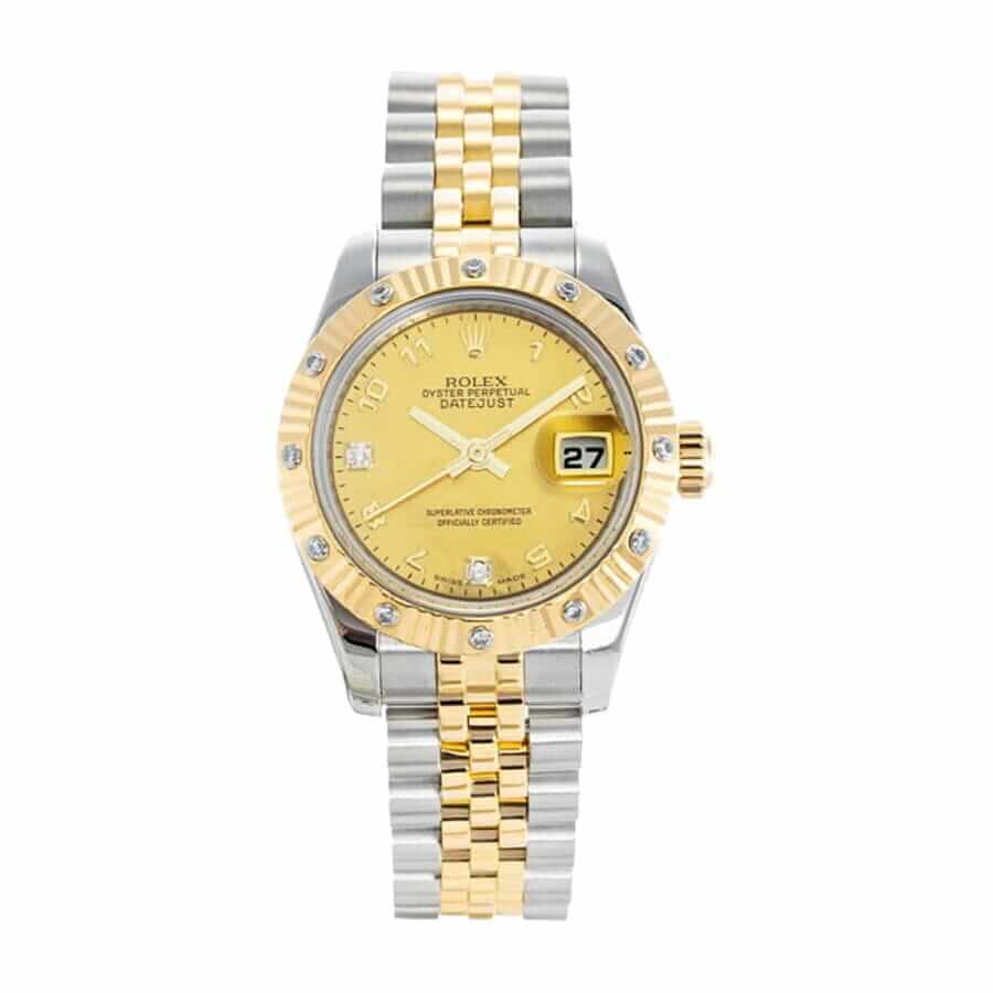 rolex-datejust-women-watch-replica-2 Rolex Datejust 179313 “Yellow Gold Dial” Premium Copy 1:1 - Image 1