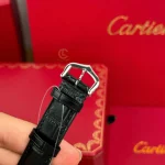 Cartier Santos – Dumont  White Dial Benzel Swarovski 38mm x 27.5mm Steel – VIP VERSION - Image 7