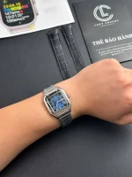 Cartier Santos De Cartier Medium Blue WSSA0063 35.5mm – VIP Version - Image 5