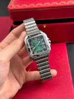 Cartier Santos De Cartier Green Dial Large WSSA0062 39.8mm – VIP Version - Image 4