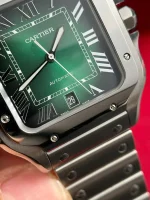 Cartier Santos De Cartier Green Dial Large WSSA0062 39.8mm – VIP Version - Image 5