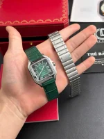 Cartier Santos De Cartier Green Dial Large WSSA0062 39.8mm – VIP Version - Image 2