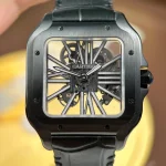 Cartier Santos Large Skeleton Black 39mm – VIP Version - Image 4