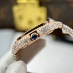 Cartier Santos de Cartie Larger Full Diamond Rose Gold 39.8mm – Handcrafted Diamod - Image 7